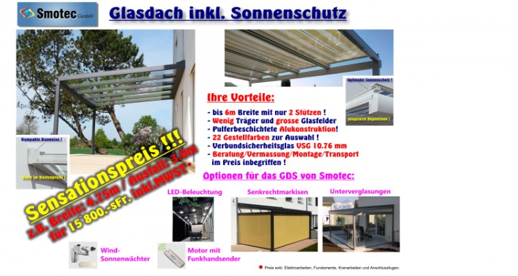 Sonnen- und Wetterschutz in einem