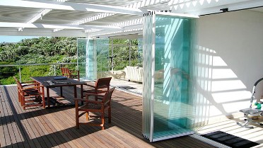 Schiebe-Dreh-Ganzglas